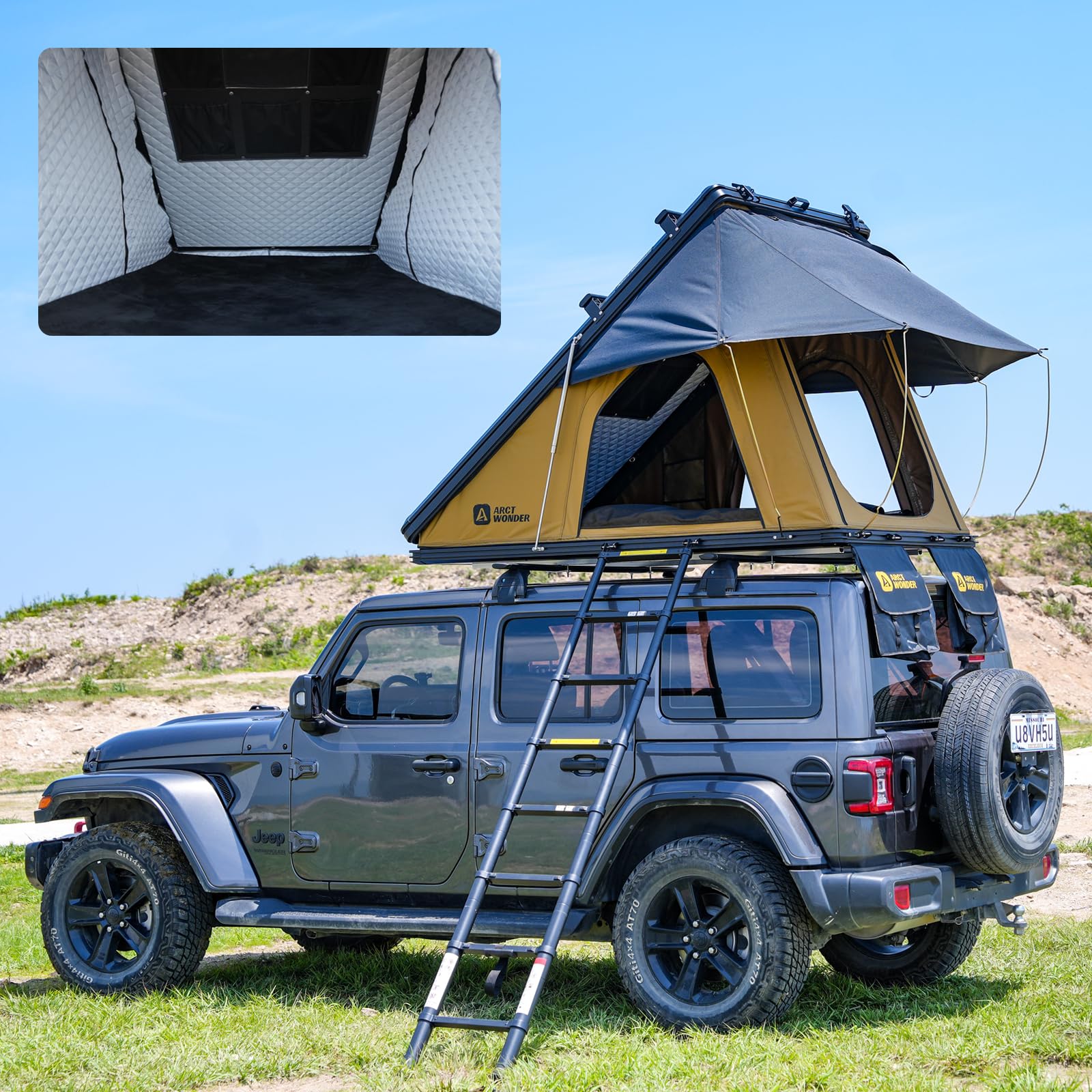 Arctwonder Rooftop Tent Hard Shell with Winter Thermal Layer,Roof